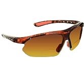 proSPORT Bifocal Sport Sunglasses Readers UV400 Blue Blocking Wrap Around Semi-Rimless Golf Driving Fishing Cycling Men Women