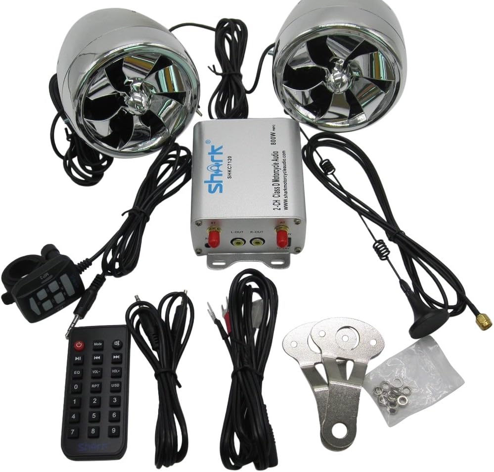 shark audio motorcycle