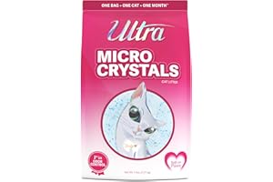 Ultra Micro Crystals Cat Litter - 99.9% Dust Free, Soft on Paws, Fragrance Free - 5 Lbs.