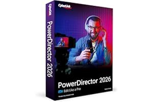 CyberLink PowerDirector 2026 | Easily Create Videos Like a Pro | Intuitive AI Video Editing for Windows | Visual Effects, Slideshow Maker & Screen Recorder | Box with Download Code