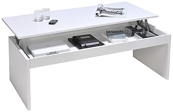 Blanc 120 X 60 X 38 2 Cm Weber Industries Home Table Basse Bois