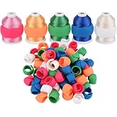 Simthread 65PCS（65PCS+1PCS Gift Embroidery Thread Holder-Keep Thread Spool Organized - Thread Spool Holder for Embroidery Thread,Sewing