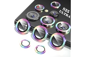 SAE&SVNG Crazylens for Samsung Galaxy S25 Ultra Camera Lens Protector, Tempered Glass Aluminum Edging, S25 Ultra accessories, Anti-scratch Decorative Camera Lens Protector for Galaxy S25 Ultra