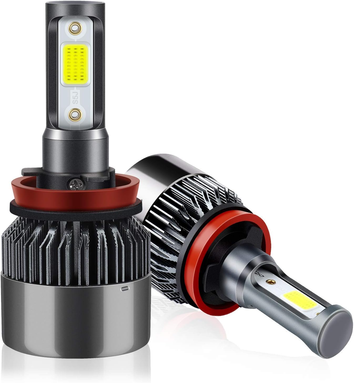 H11/H9/H8 LED Headlight Bulbs - OUTTUO 8000LM/Set 8000K Cool White