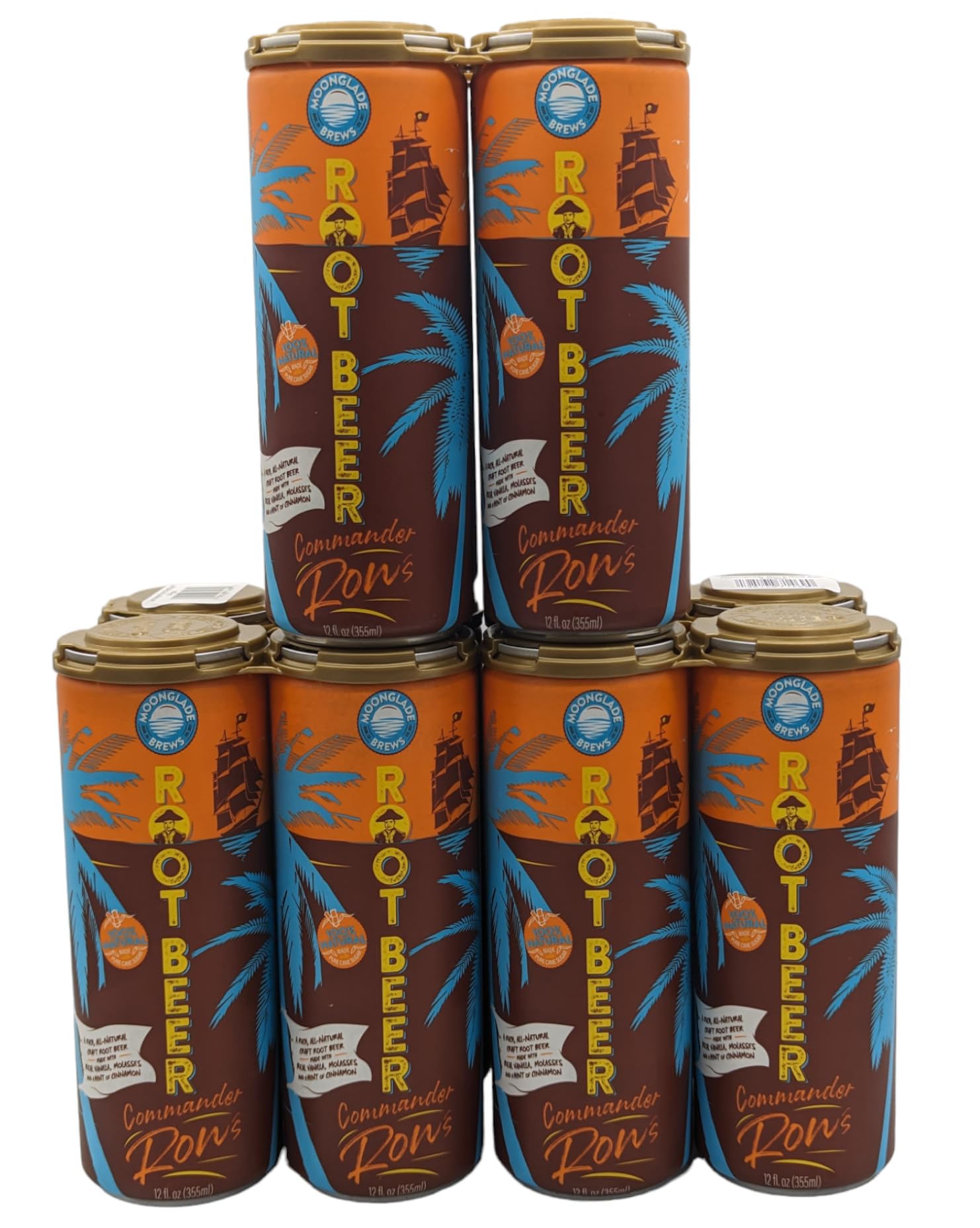 Commander Ron's Root Beer, Craft Soda 12-Pack of 12