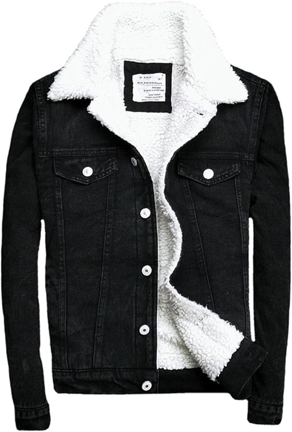 slim black denim jacket