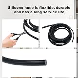 LAVMHAB Silicone Tube 10mm ID x 14mm OD 1.5m Black Flexible Rubber Air Water view 4