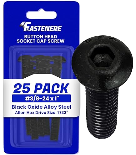 10-24 X 3/8" Button Head Socket Cap Screws - Stainless Steel 18-8, 25 Pieces