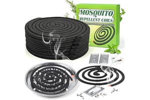 SEEKDIT 20 Pack Mosquito Repellent Coils, Citronella Mosquito Repellent Indoor Outdoor Bug Repellent for Patio Yard Camping, 7 Hour Protection, 1 Holder and 2 Stands