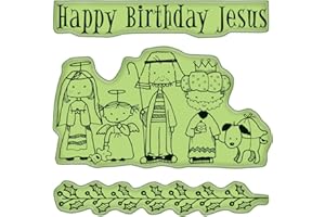 Inkadinkado Cling Stamps, Happy Birthday Jesus