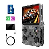 ugtenversi Retro Handheld Game Console Preload 20000+ Games 12+Emulators , Retro Gaming Console 3.5-inch IPS Screen (Black)