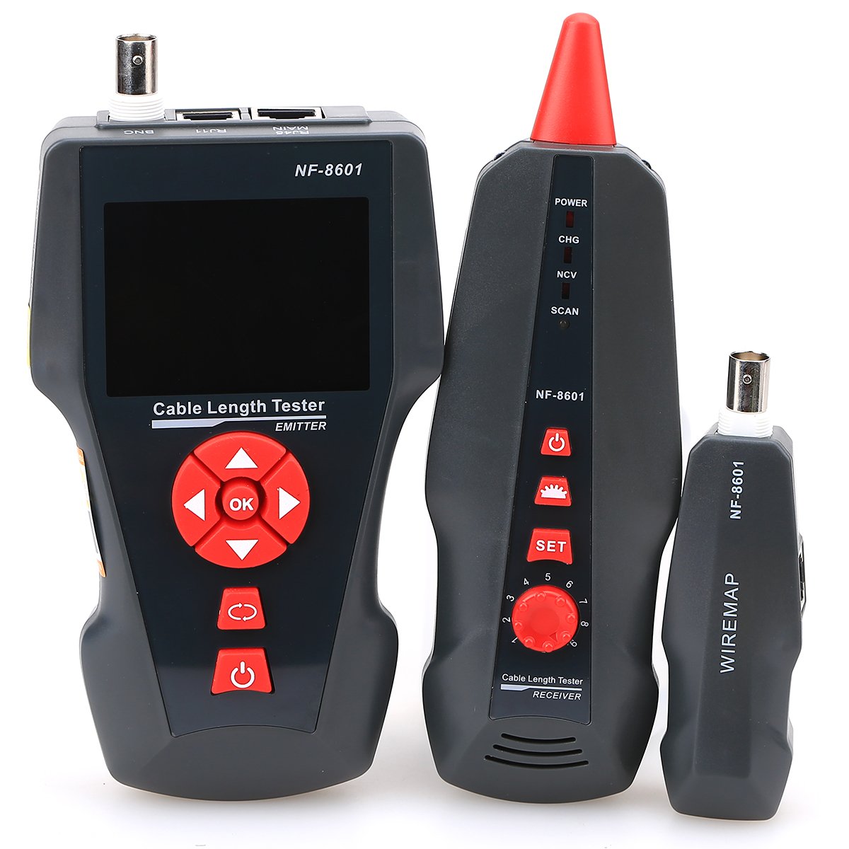 NF-8601 Multi-functional Network Cable Tester LCD Cable length Tester Breakpoint Tester