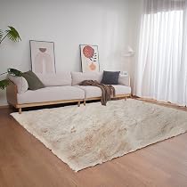 Amazon.com: Ghouse Light Brown Beige Faux Rabbit Fur Rug 6x9 ...