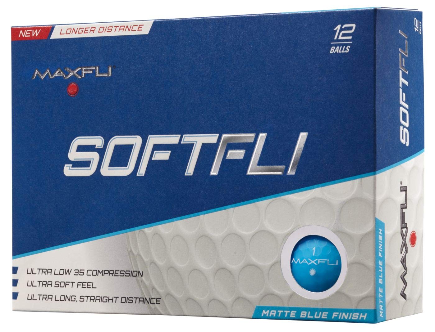 Maxfli SoftFli Matte Golf Balls – Blue