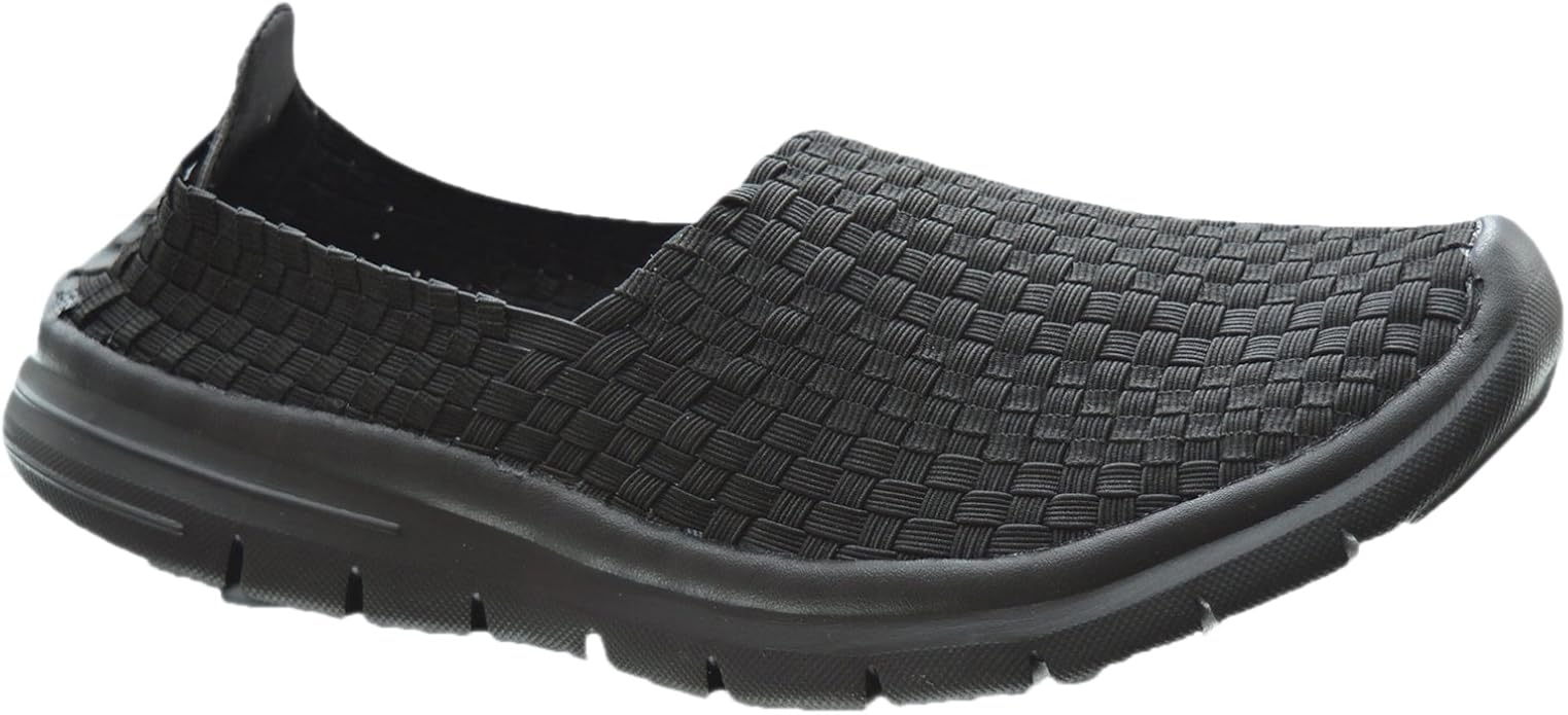 womens black dress trainers