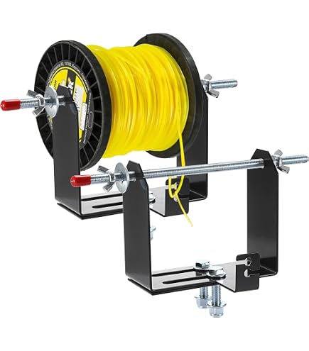 Braveboy Trimmerschnur-Halter Aus Edelstahl – Verstellbar 11,4–24,2 Cm, Für Bis Zu 2,3 Kg Spulen, Robust & Witterungsbeständig