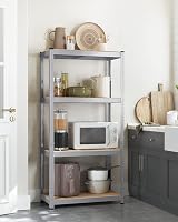 SONGMICS 4-Tier Steel Shelving Unit 520 kg Load 40 x 80 x 160 cm Silver view 9