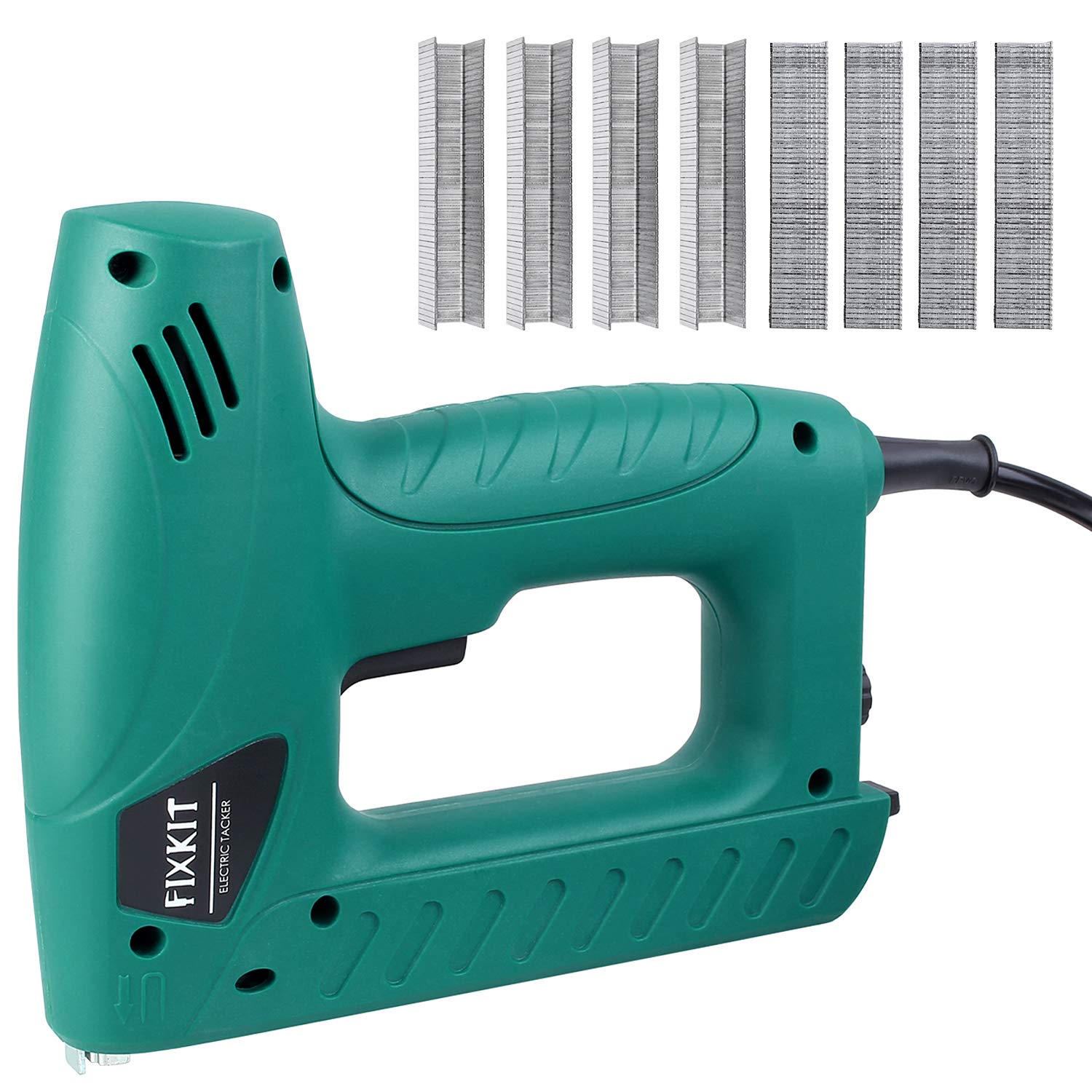 FIXKIT Electric Staple/Brad Nail Gun Hand Tacker Flooring Framing