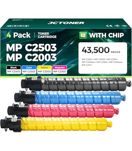 Amazon.com: Ricoh Genuine 841919 MP C2503H, Yellow Toner Cartridge