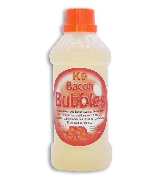 K9 Bacon Bubbles For Dogs (500ml) Amazon.co.uk Pet Supplies
