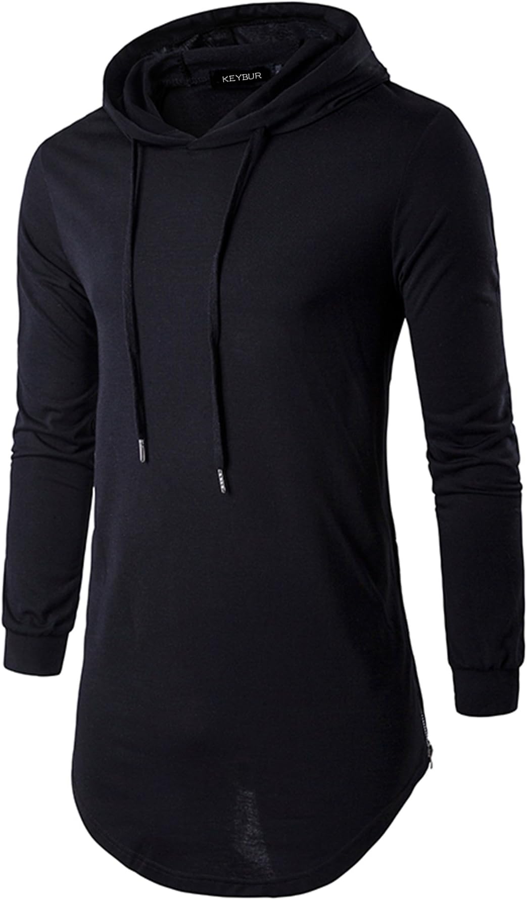 Keybur Mens Hipster Hip Hop Long Sleeve Zipper Fashion Hoodies Sweatshirt