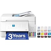 Epson EcoTank ET-4903 Wireless All-in-One Color Supertank Printer with up to 3 Years of Ink, Refillable Tanks, Perfect for Ho