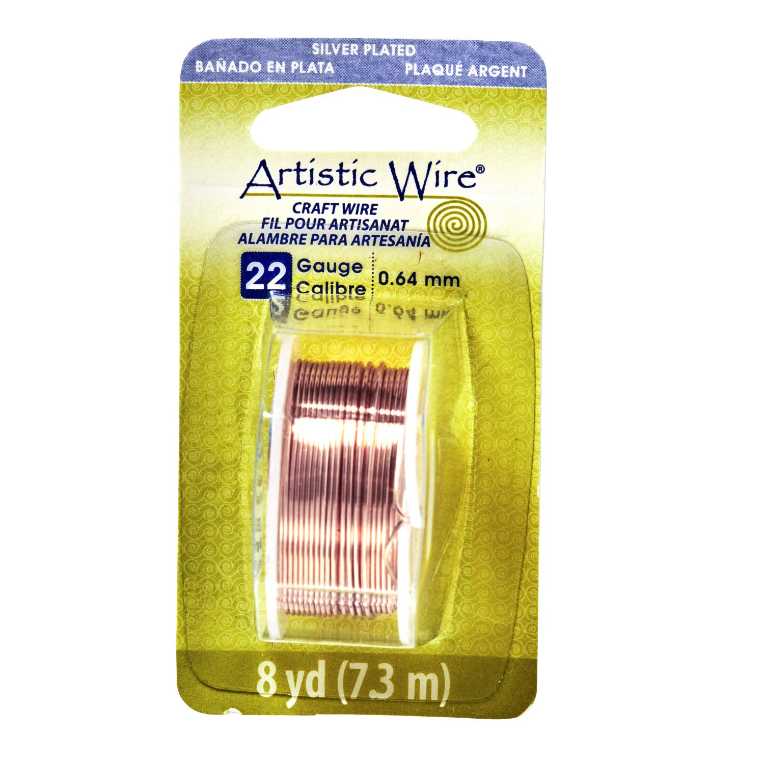 Beadalon Artistic Wire 22 Gauge 8yd-Rose Gold, Other, Multicoloured, 6.72 x 6.64 x 13.48 cm