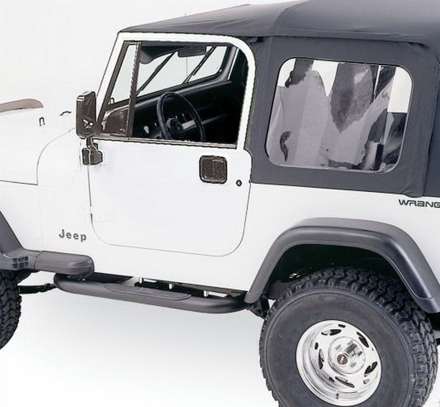 Amazon.com: RAMPAGE PRODUCTS 68035 Complete Top Frame & Hardware for  1976-1995 Jeep Wrangler & CJ7, with Full Steel Doors, Black Diamond  w/Tinted Windows: ...