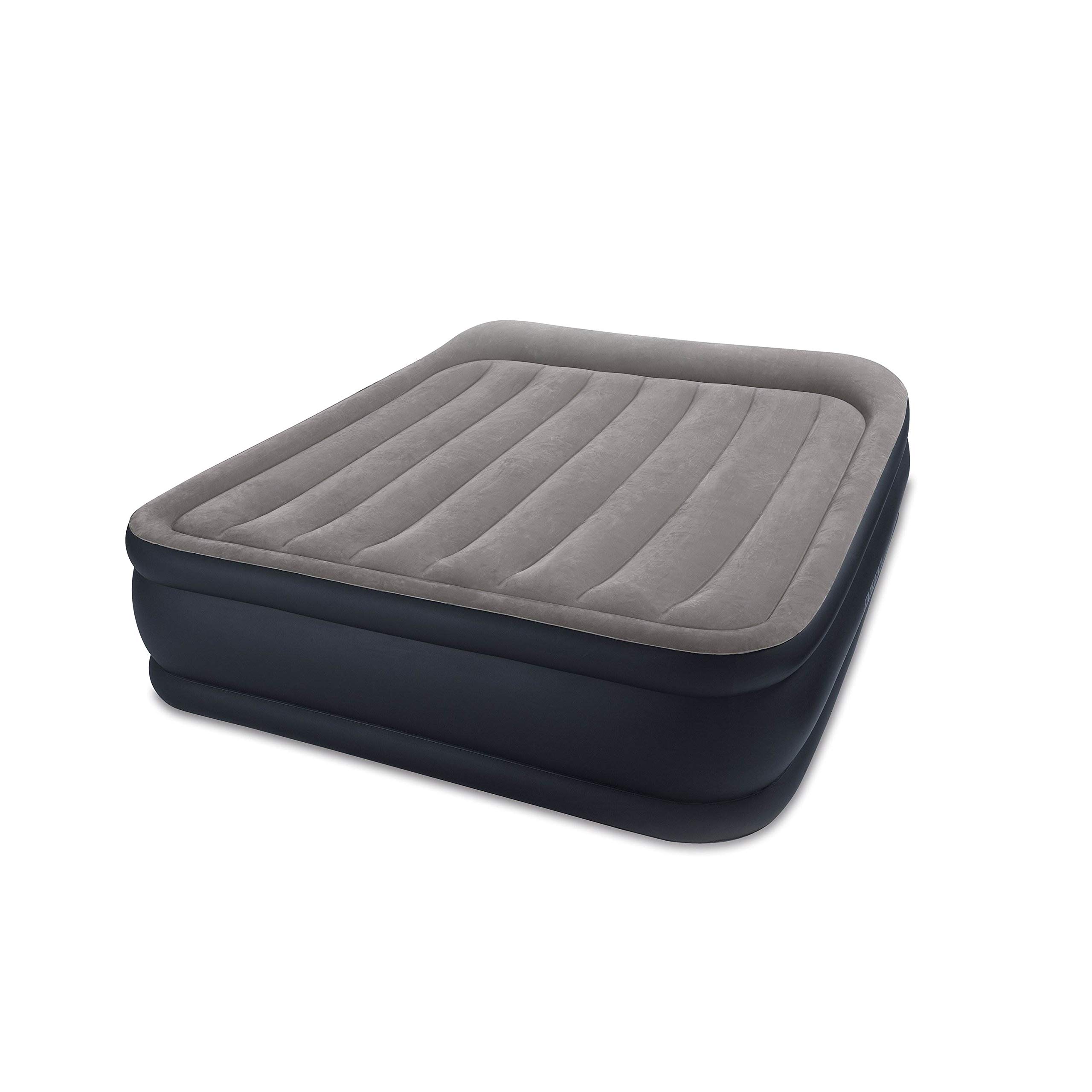 Photo 1 of Intex 64135EP Dura-Beam Standard Series Deluxe Pillow Rest Raised Airbed with Internal Pump, Black, 16.5"/Queen
