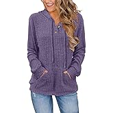 JomeDesign Womens Sweaters Fall Long Sleeve Hoodie Laides Sweatshirts Loose Casual Fashion Clothes S-2XL