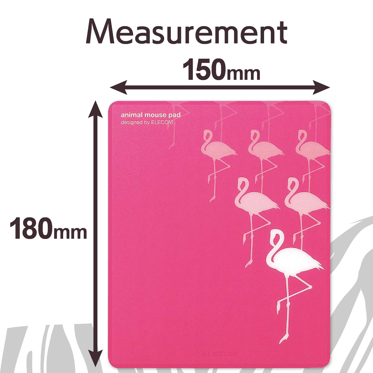 ELECOM Animal Mouse Pad/Non Slip/Stylish Design/Cute Flamingo MP-111C