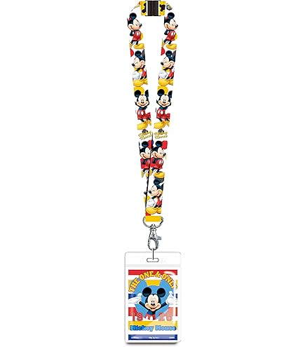 Amazon.com: Disney 85791 Mickey Mouse Lanyard with Zip Lock