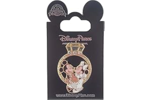 Disney Pin - Diamond Wedding Ring - Mickey and Minnie