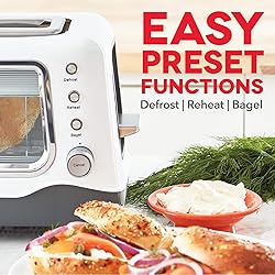 DASH Clear View Toaster - Compact Design with 7