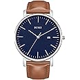 BUREI Men's Fashion Minimalist Wrist Watch All Black Waterproof Watches Simple Ultra Thin Watches Analog Quartz Date with Stainless Steel Mesh Band