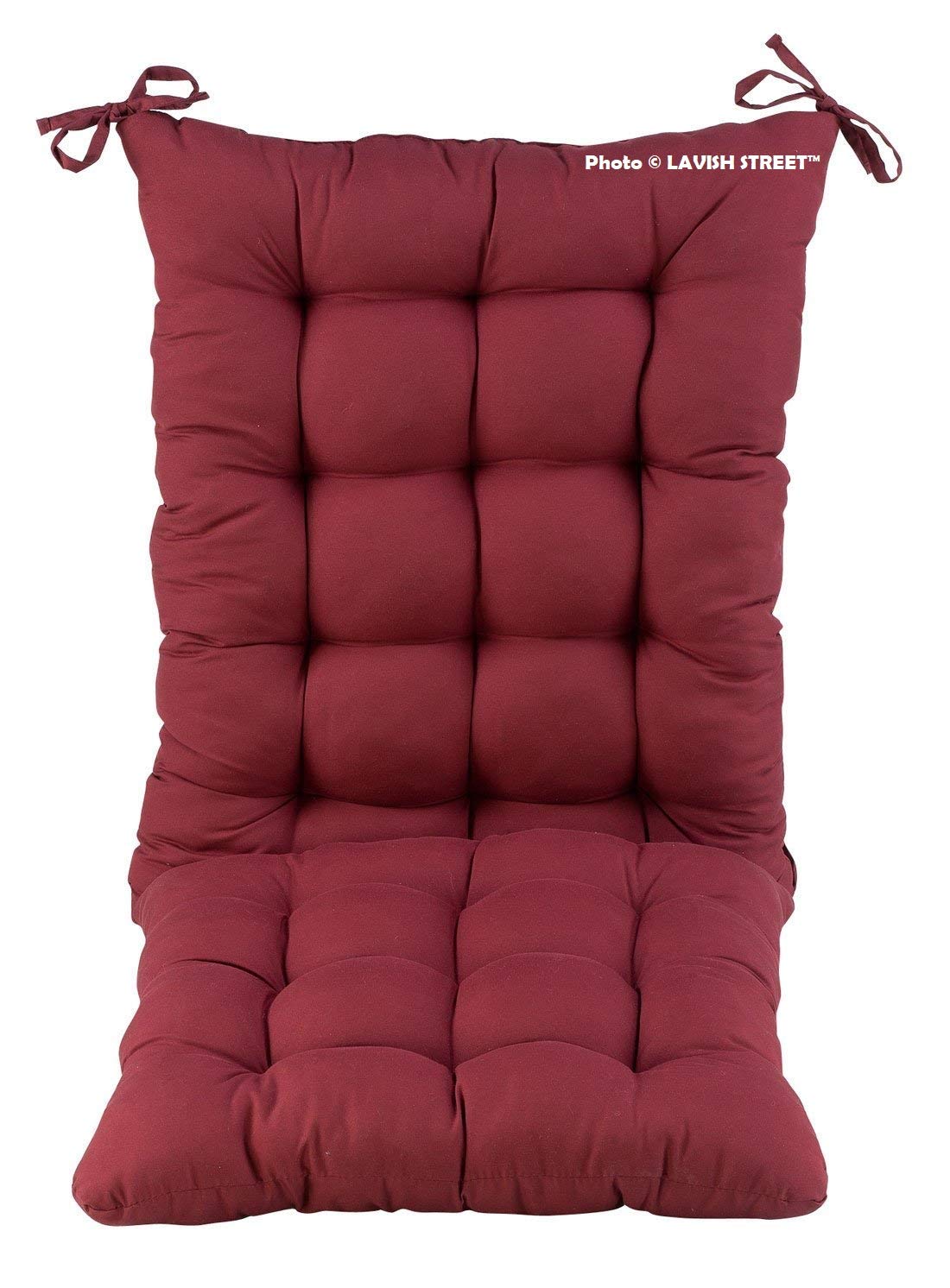 LAVISH STREET Microfibre Rocking Chair Cushions Chair Pad Cushion Seat