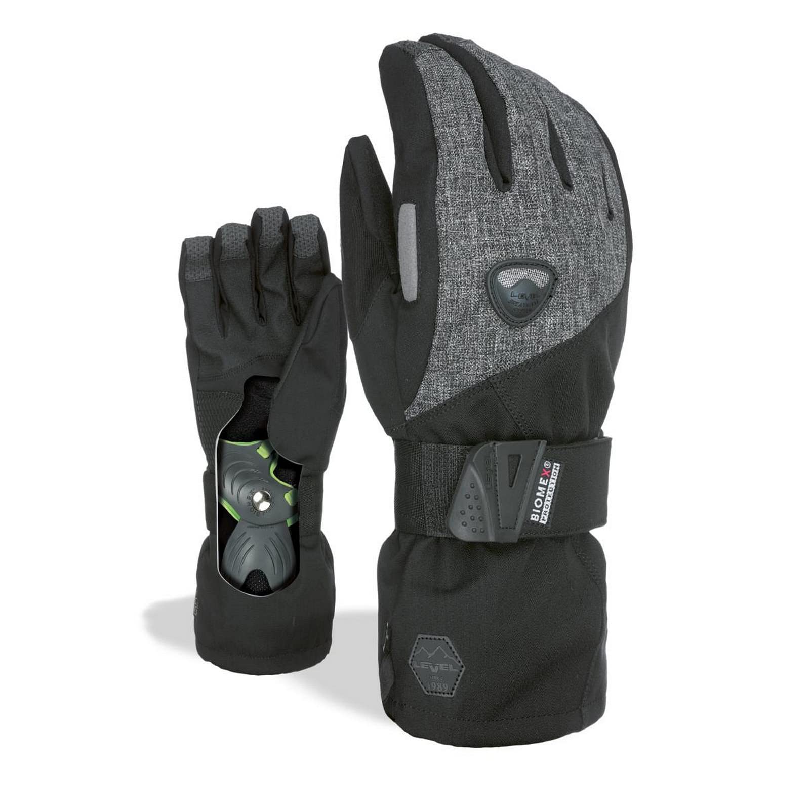 Level Fly Winter Gloves, unisex_adult, Winter gloves, Ninja Black, 11/4XL
