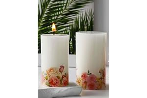 EVERELAM 2 Pack Long Pillar Mold - Multiple Style Cylinder - Candle Silicone Wave Spiral Candle Mold - Silicone Resin Casting Molds for Candle & Resin & Soap Craft Supplies