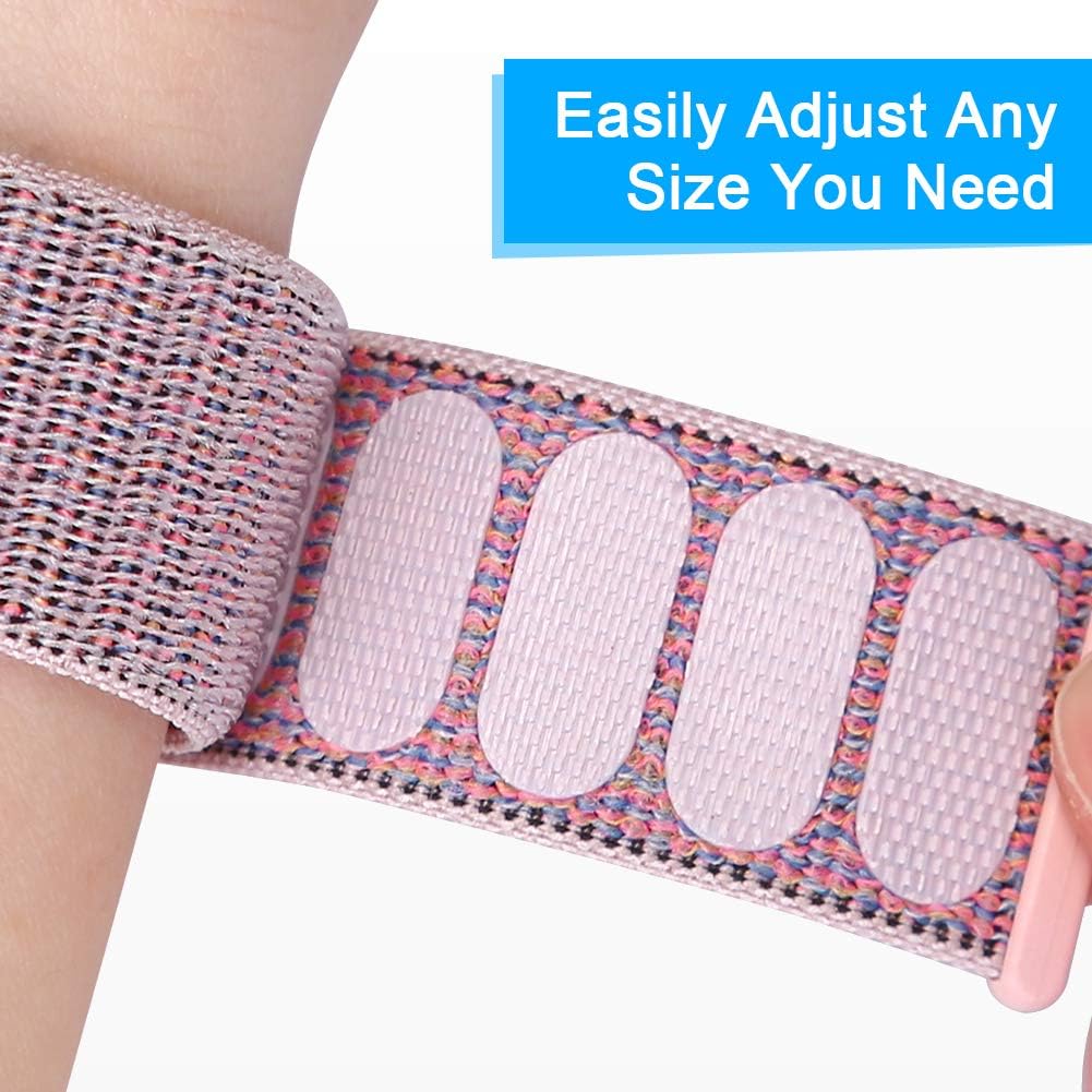 20mm Nylon Quick Release Band Compatible with Samsung Galaxy Watch 7 6 5 4 40mm 44mm/Garmin Vívoactive 6/5/3/3 Music/Forerunner 570 42mm/55/158/165/245/645/Amazift Active 2/Active/T-Rex 3 Pro 44mm - Image 3