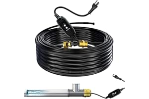 TOPDURE in Pipe Heating Cable Prevents Pipes from Freezing, Internal Self-regulating Heat Trace Cable for Safe Drinking Water