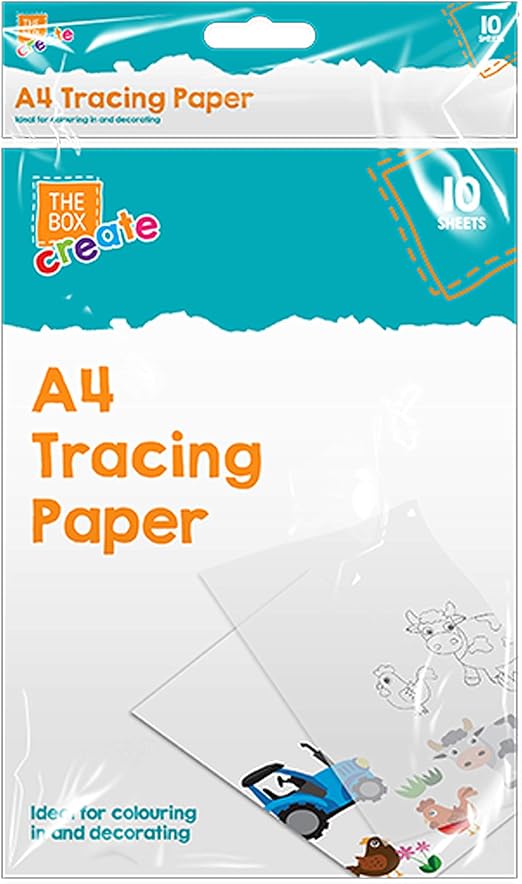 100 Sheets of A4 Tracing Paper Ultra Thin 40gsm Easy View Art & Craft