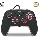 PowerA Enhanced Nintendo Switch and Switch 2 Wired Controller - Spectra, 8 Colors LED, Detachable 10ft USB Cable, 3.5mm headphone jack, Officially Licensed