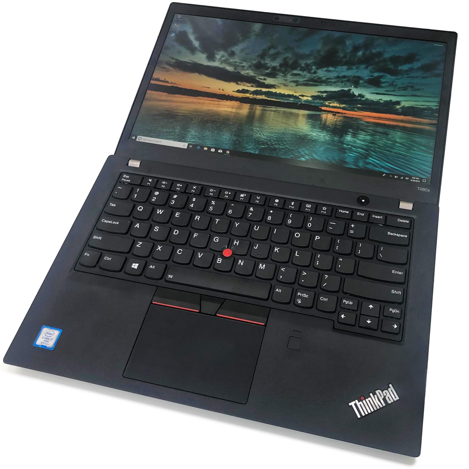 Photo 1 of LENOVO ThinkPad T480s Laptop, 14 IPS FHD (1920x1080) Matte Display, Intel Core i7-8650U 4.20 GHz, 24GB RAM, 512GB SSD, Fingerprint Reader, Supported Windows 10 Pro, Black Color, Renewed