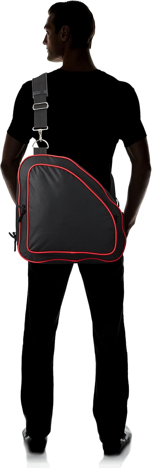Proguard Skate Bag For Figure Skates, Inline Skates, Roller Skates, Hockey Ice Skating Carrying Bag, Black/Red : Hockey Bags : Sports & Outdoors