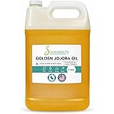 Soapeauty Golden Jojoba Oil | 100% Pure & Natural | Unrefined, Cold Pressed, Hexane Free | Moisturizing Oil for Skin, Face, Hair & Nails | 7 Lb
