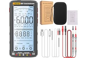 NCV Tester ANENG 681 6000 Counts Digital Multimeter Smart -Burn Rechargeable Universal Meter NCV Tester 5-inch Large LCD with
