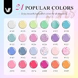 VANREESA Gel Nail Polish Set 24 Colours UV Lamp 36W Base Top Coat Tools view 2