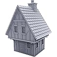 EnderToys Cottage, Terrain Scenery for Tabletop 28mm Miniatures Wargame, 3D Printed and Paintable