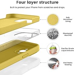 Vooii Compatible with iPhone 15 Pro Case, Upgrade