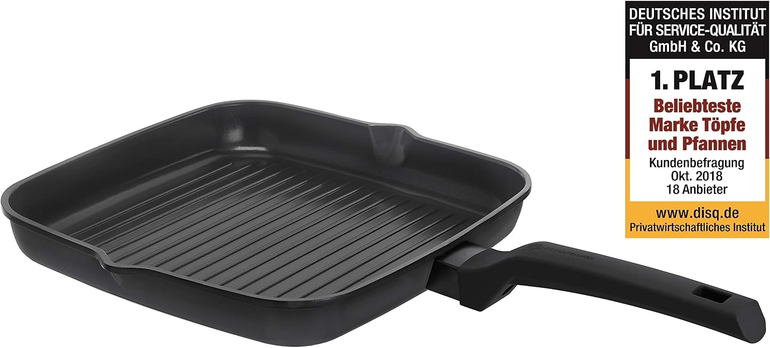 Schulte-Ufer, Induction Charisma i Grill Pan, Cast Aluminium, 28 x 28 cm